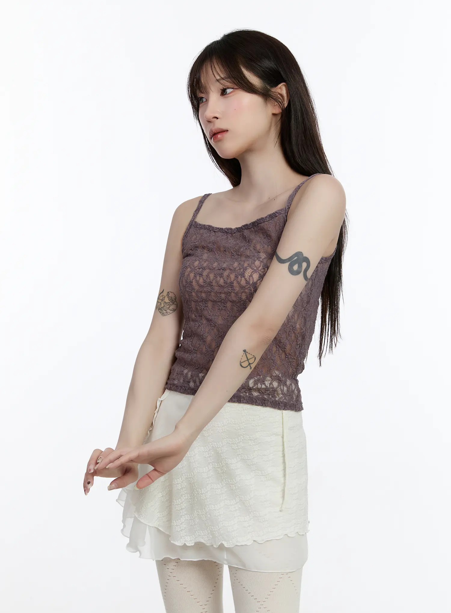Sheer Lace Cami Top CA503 - Image 6