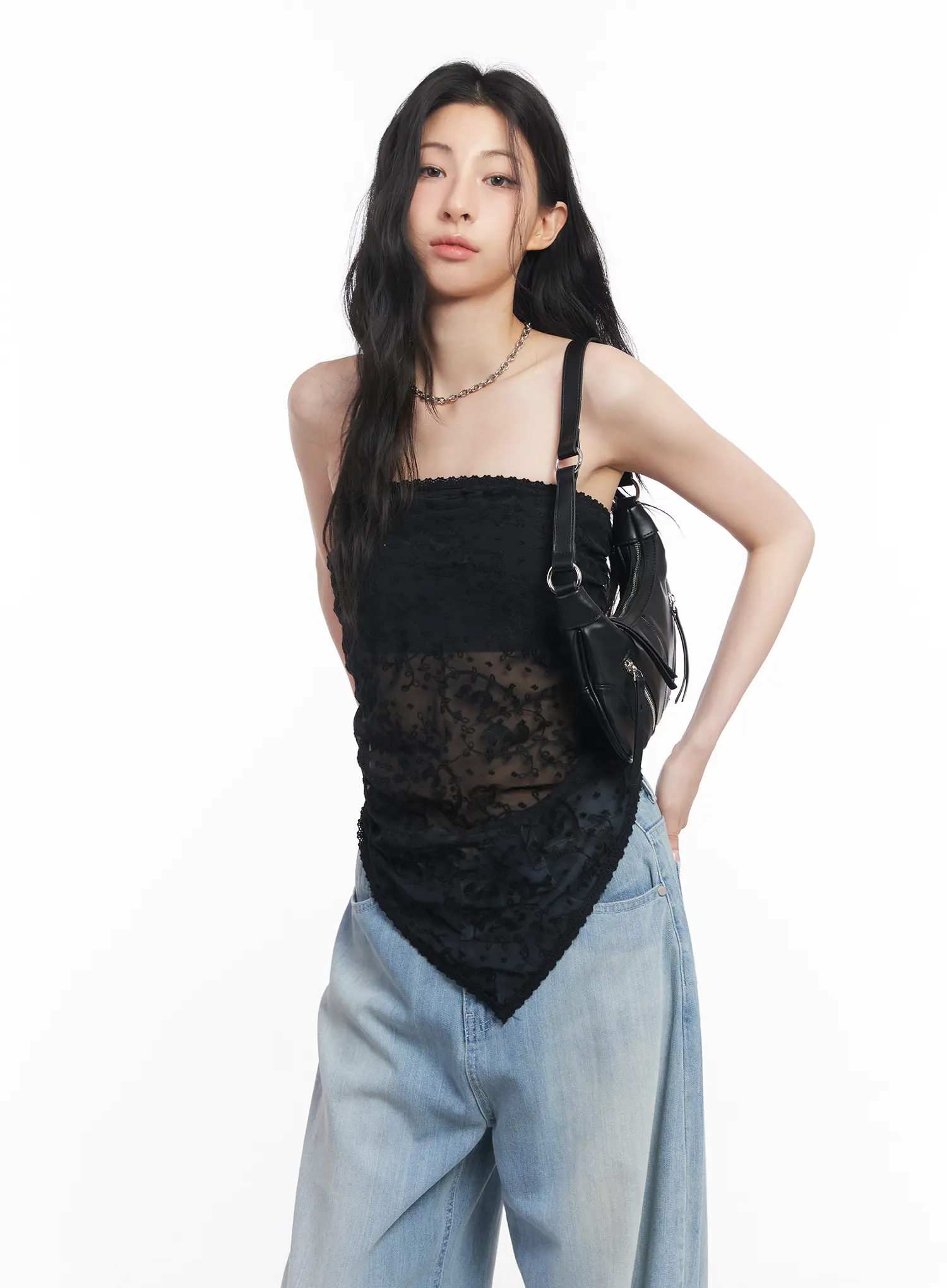 Sheer Lace Tube Top CU511 - Image 2