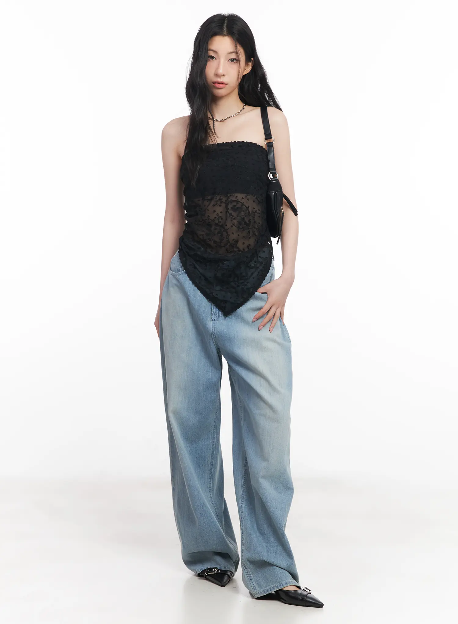 Sheer Lace Tube Top CU511 - Image 3