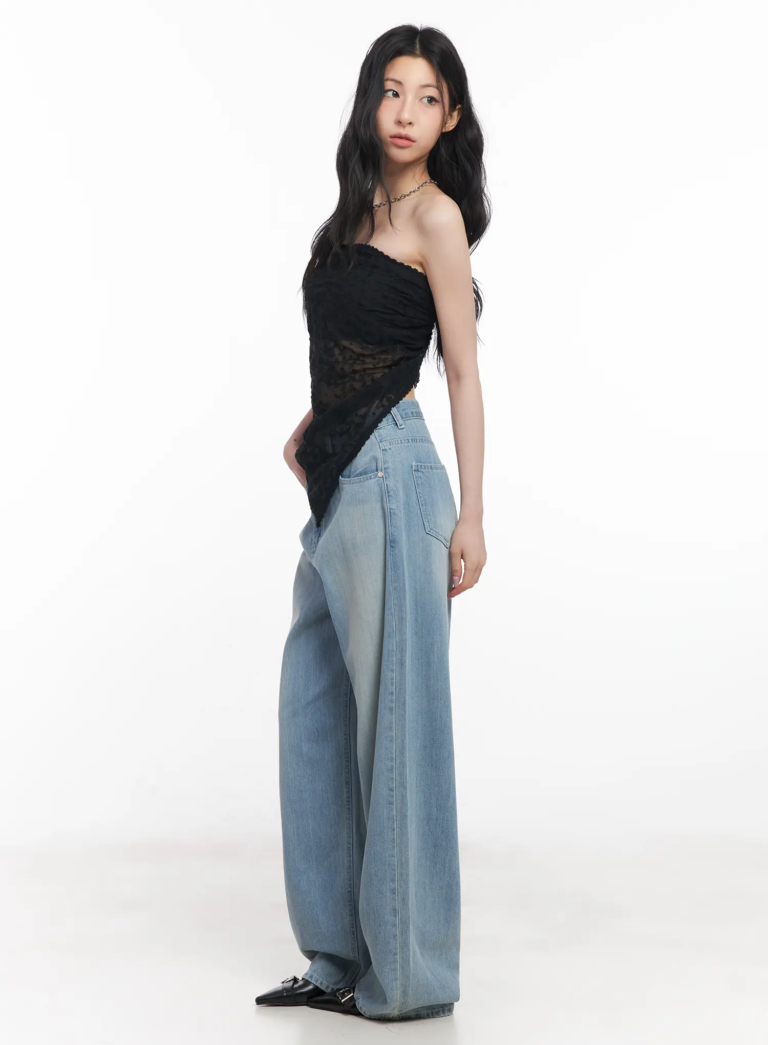 Sheer Lace Tube Top CU511 - Image 5