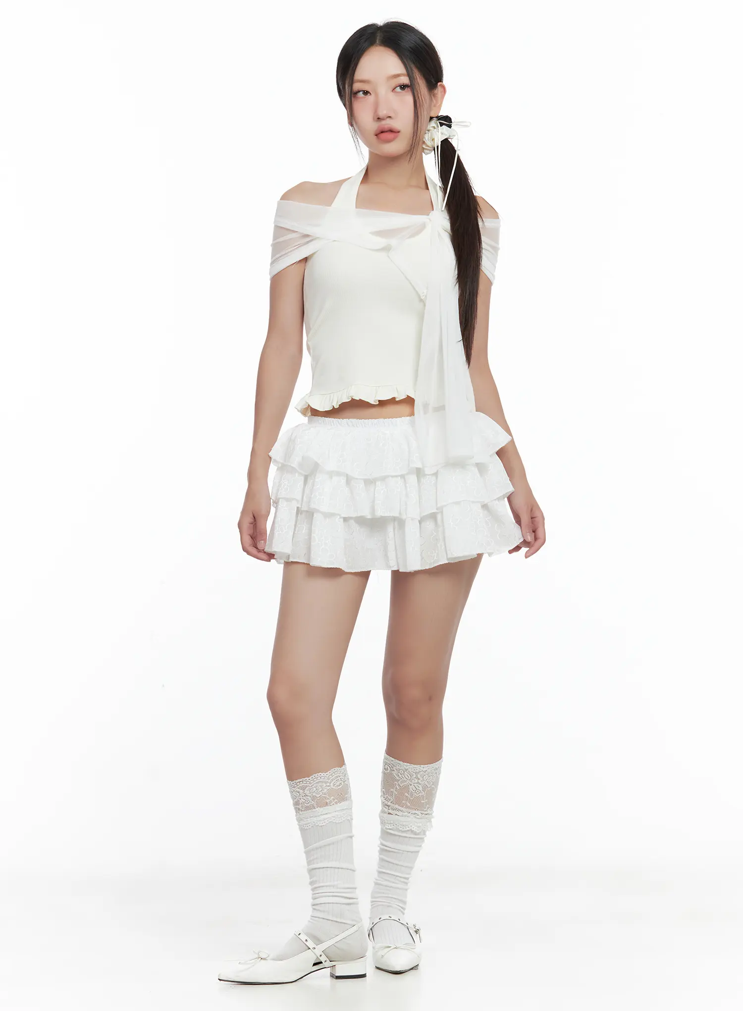 Sheer Layered Halter Tank CL509 - Image 3