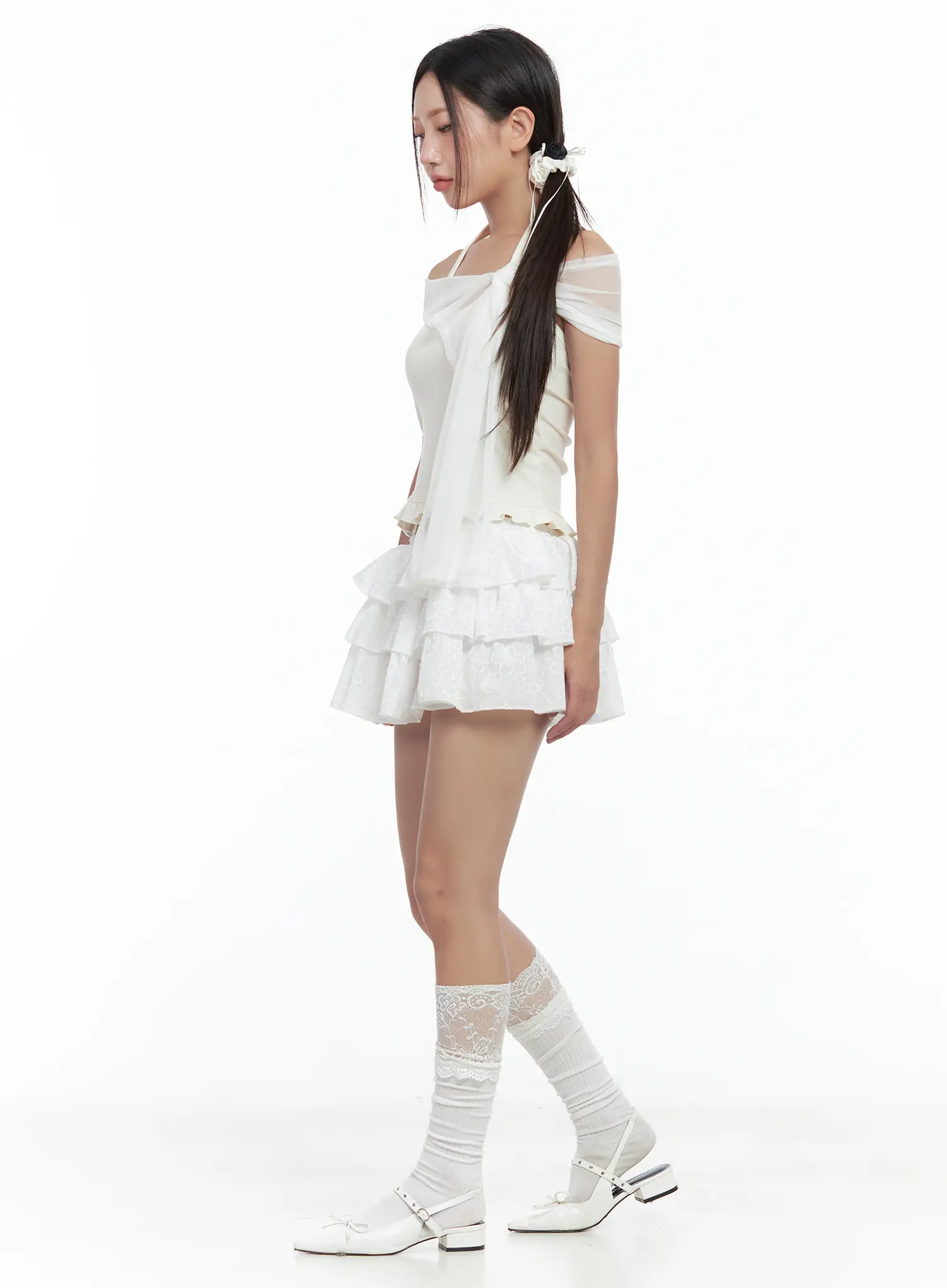 Sheer Layered Halter Tank CL509 - Image 4