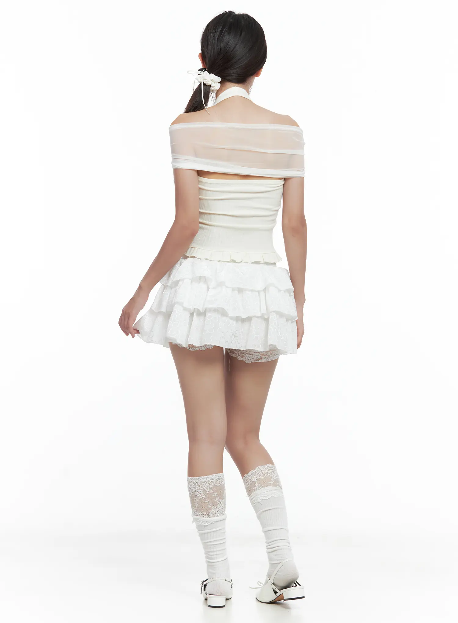 Sheer Layered Halter Tank CL509 - Image 5