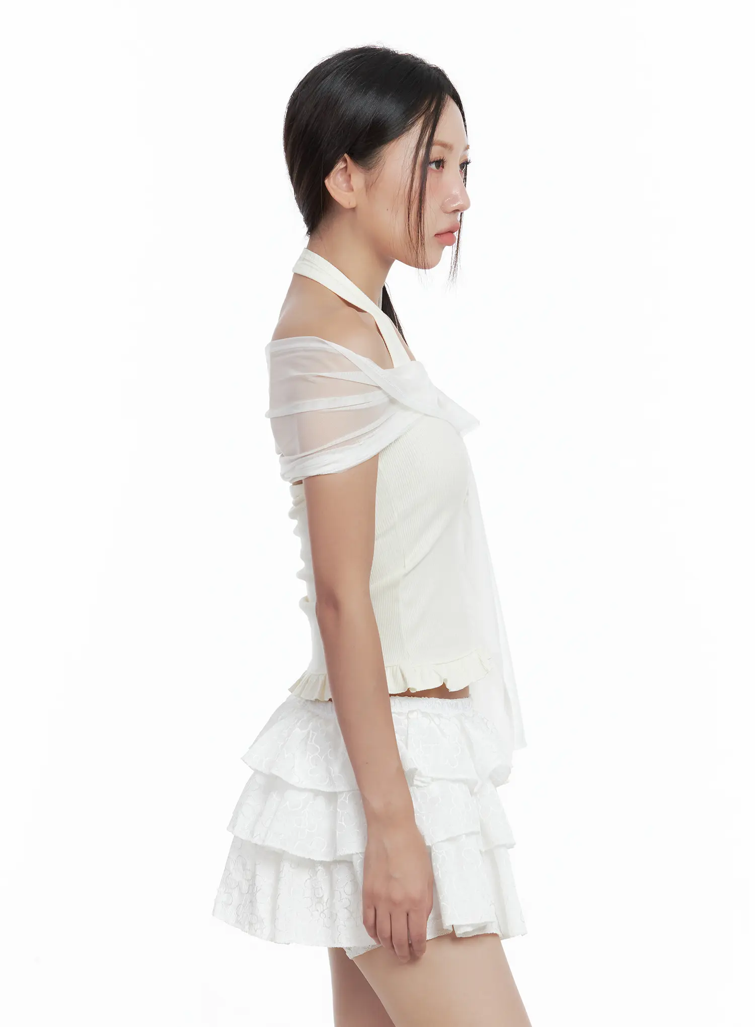 Sheer Layered Halter Tank CL509 - Image 9