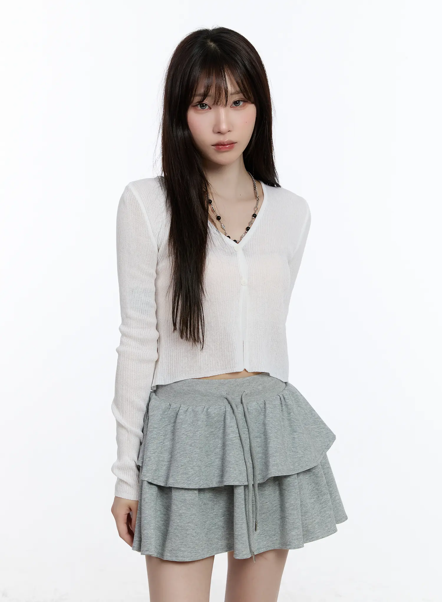 Sheer Linen Cardigan CA501 - Image 2