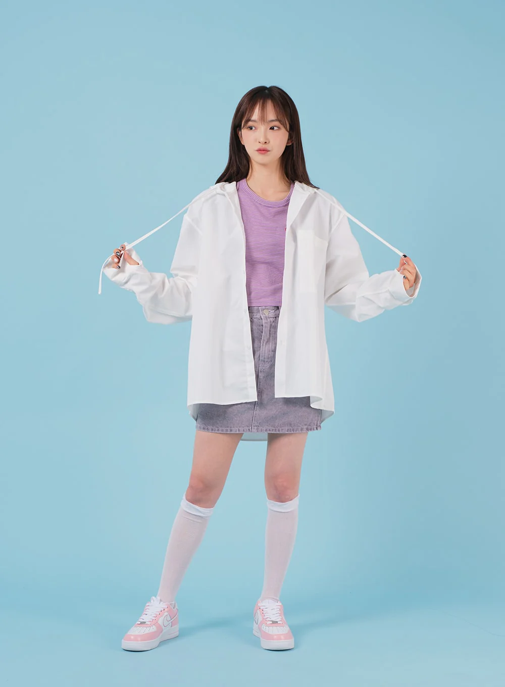 Sheer Mesh Under-knee Socks BA07 - Image 15