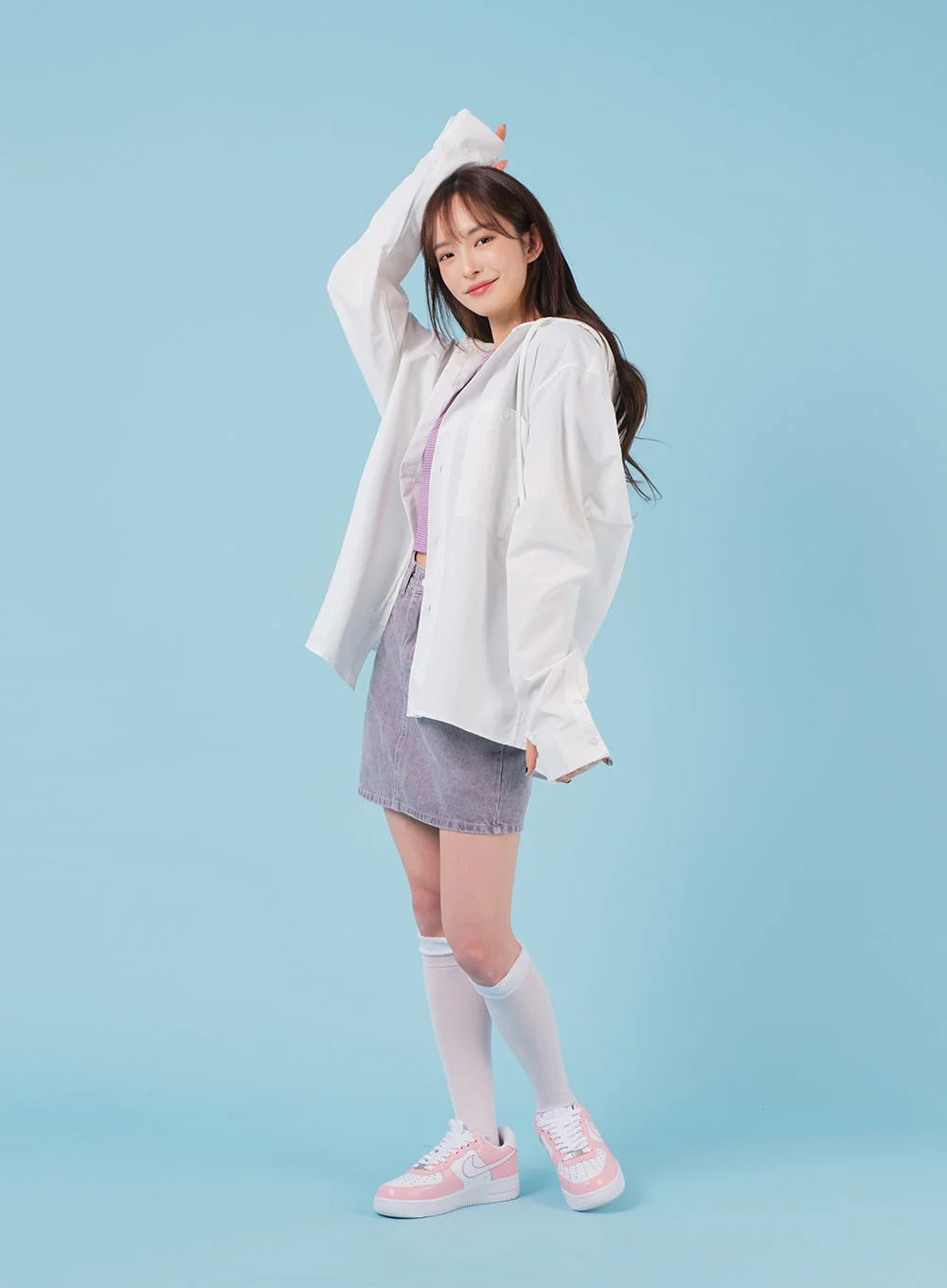 Sheer Mesh Under-knee Socks BA07 - Image 16