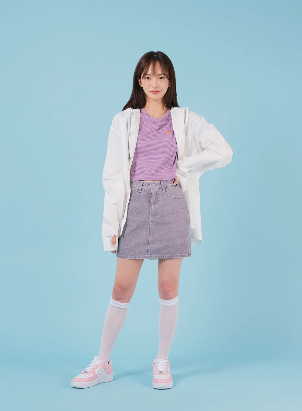 Sheer Mesh Under-knee Socks BA07 - Image 17