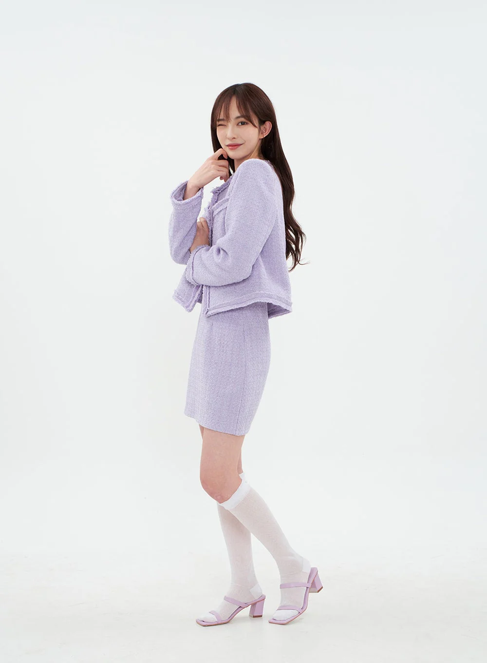 Sheer Mesh Under-knee Socks BA07 - Image 23