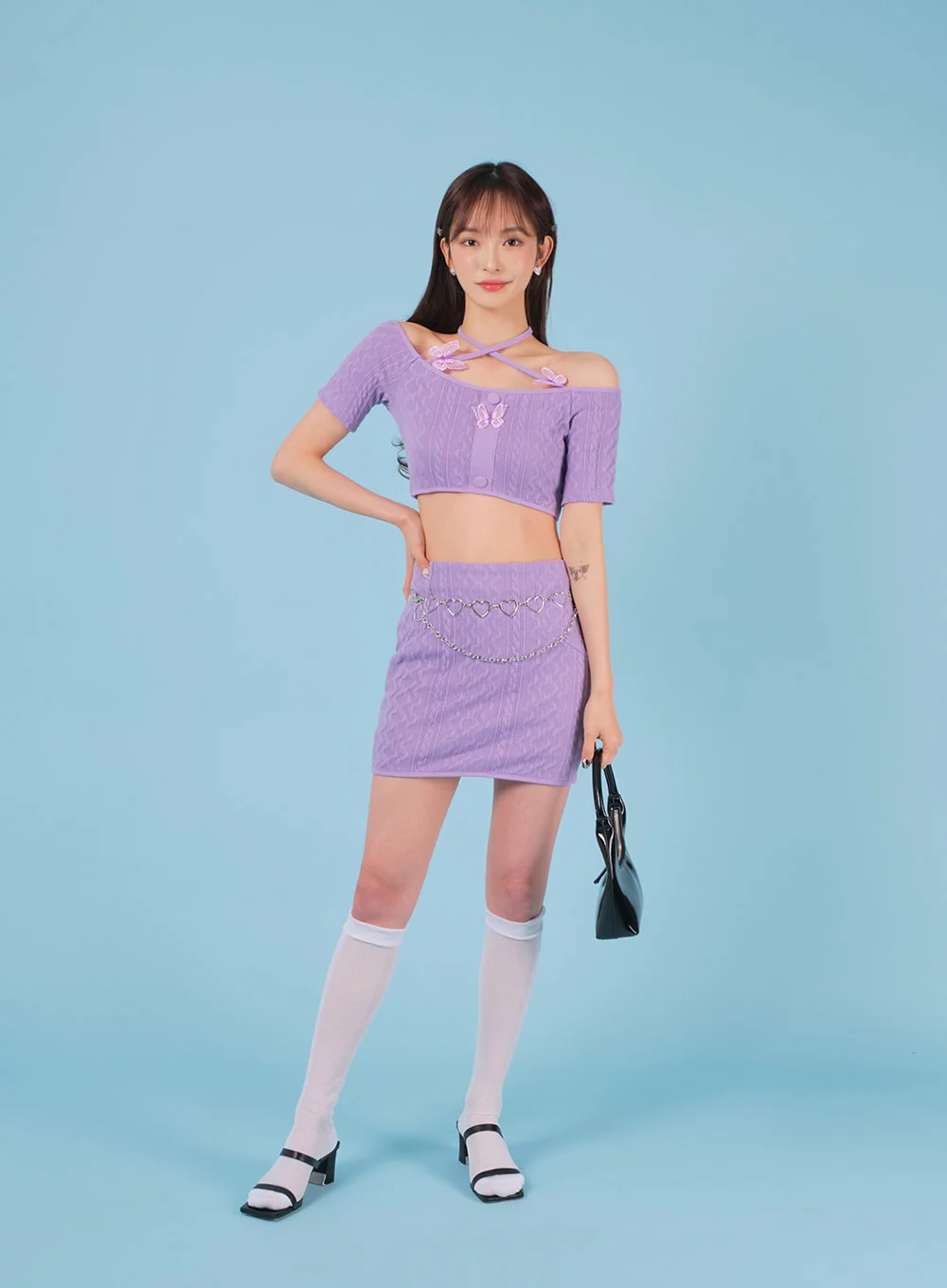 Sheer Mesh Under-knee Socks BA07 - Image 25