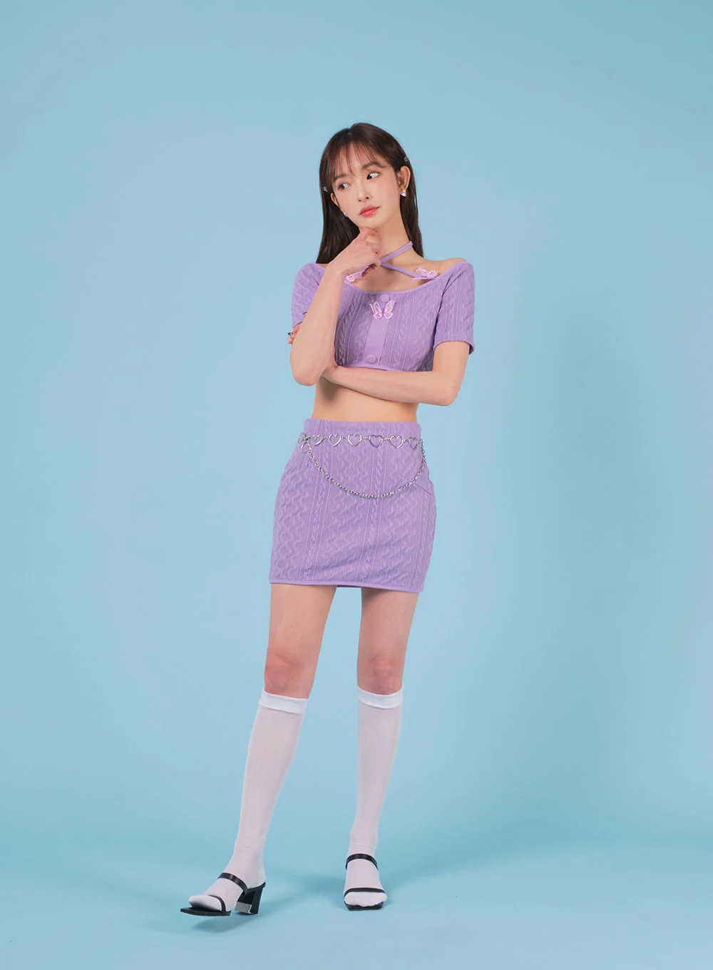 Sheer Mesh Under-knee Socks BA07 - Image 27