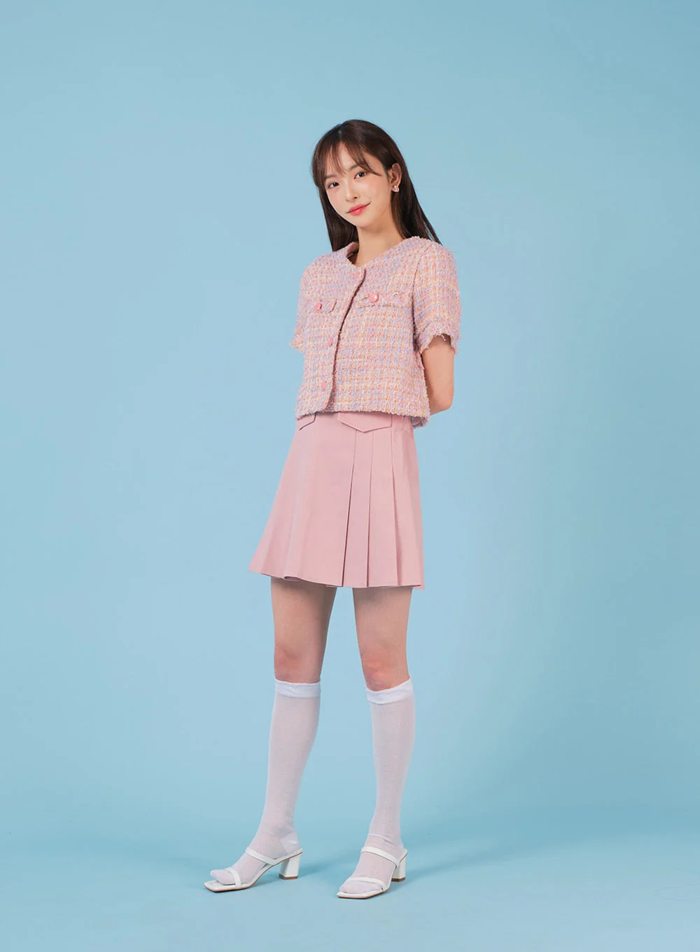 Sheer Mesh Under-knee Socks BA07 - Image 29