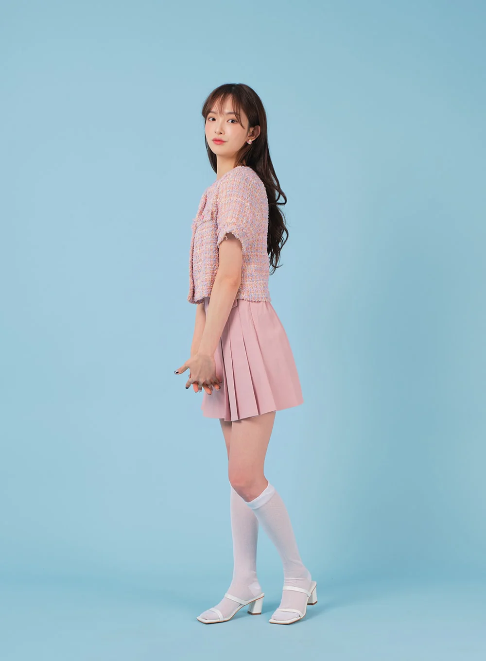 Sheer Mesh Under-knee Socks BA07 - Image 30