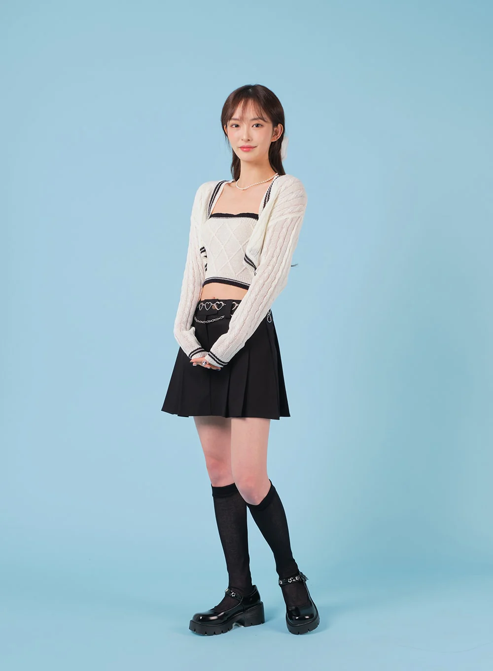 Sheer Mesh Under-knee Socks BA07 - Image 6