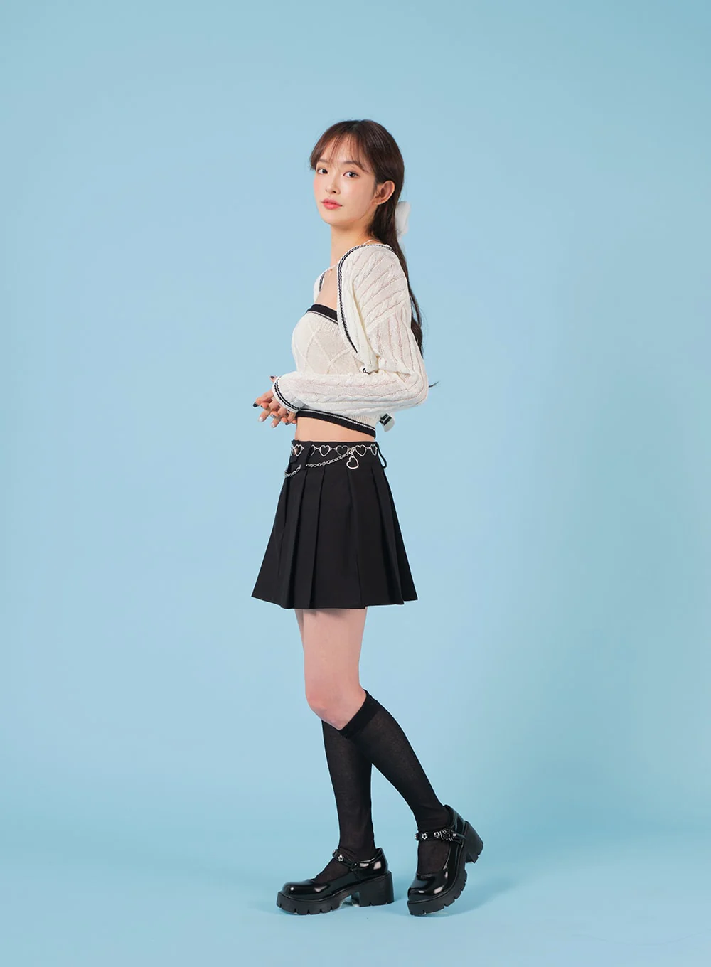 Sheer Mesh Under-knee Socks BA07 - Image 8