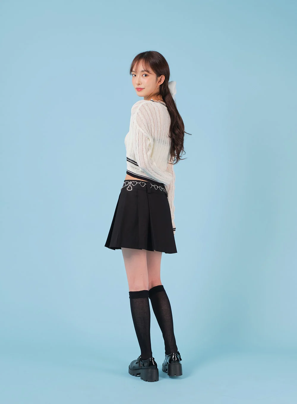Sheer Mesh Under-knee Socks BA07 - Image 9
