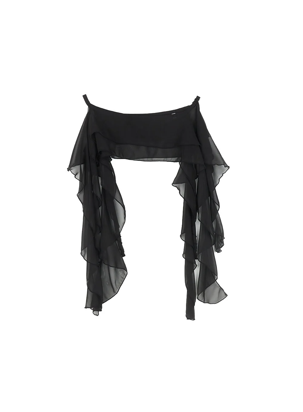 Sheer Tiered Ruffle Skirt CA514 - Image 9