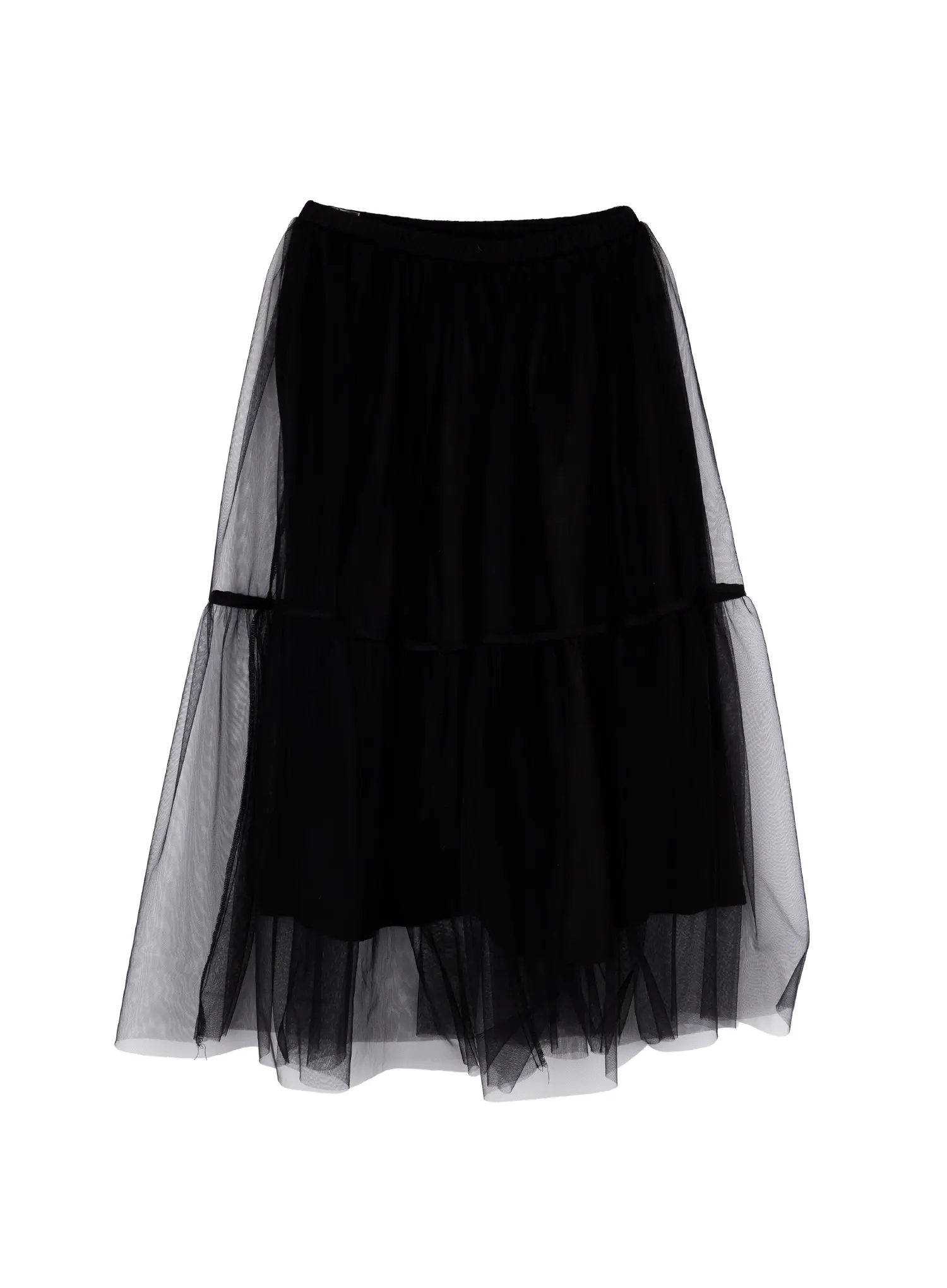 Sheer Tiered Tulle Maxi Skirt CA527 - Image 10