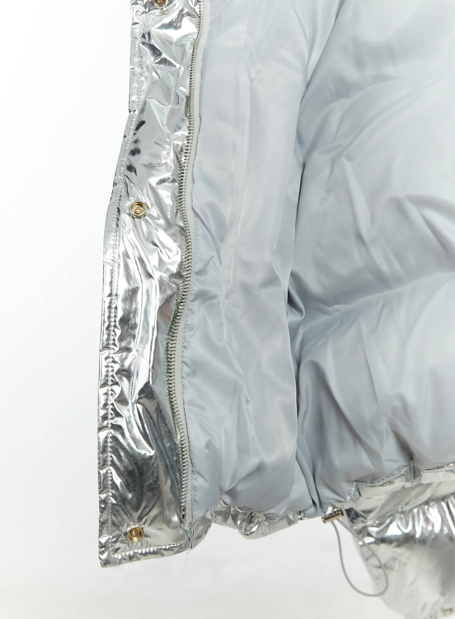 Shiny Hooded Puffer Jacket CN517 - Image 10