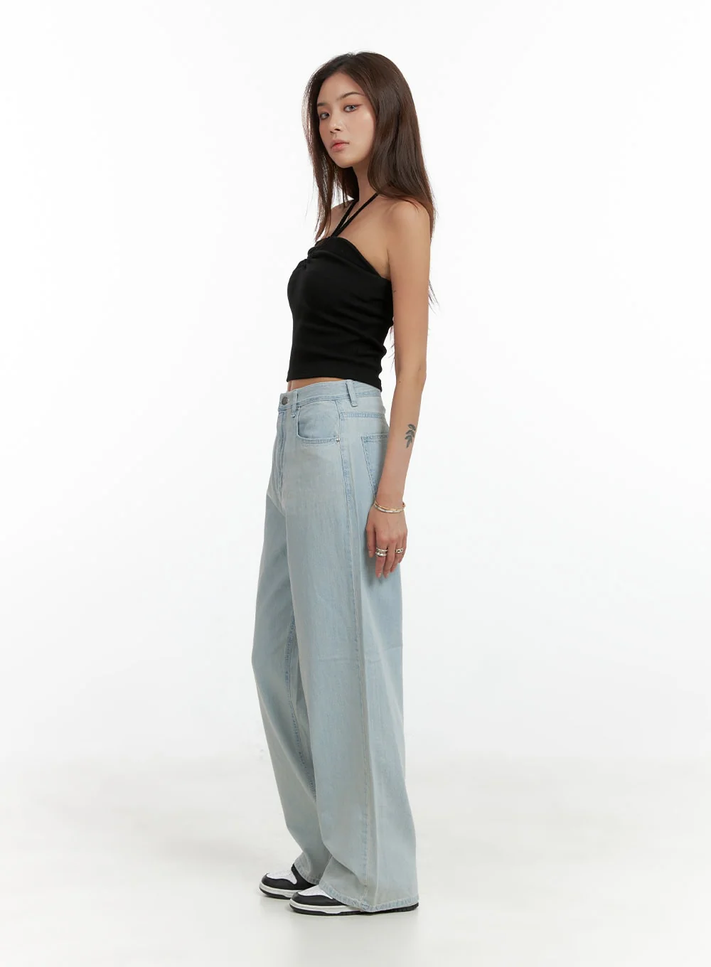 Shirred Halter Neck Crop Tube Top CL404 - Image 3