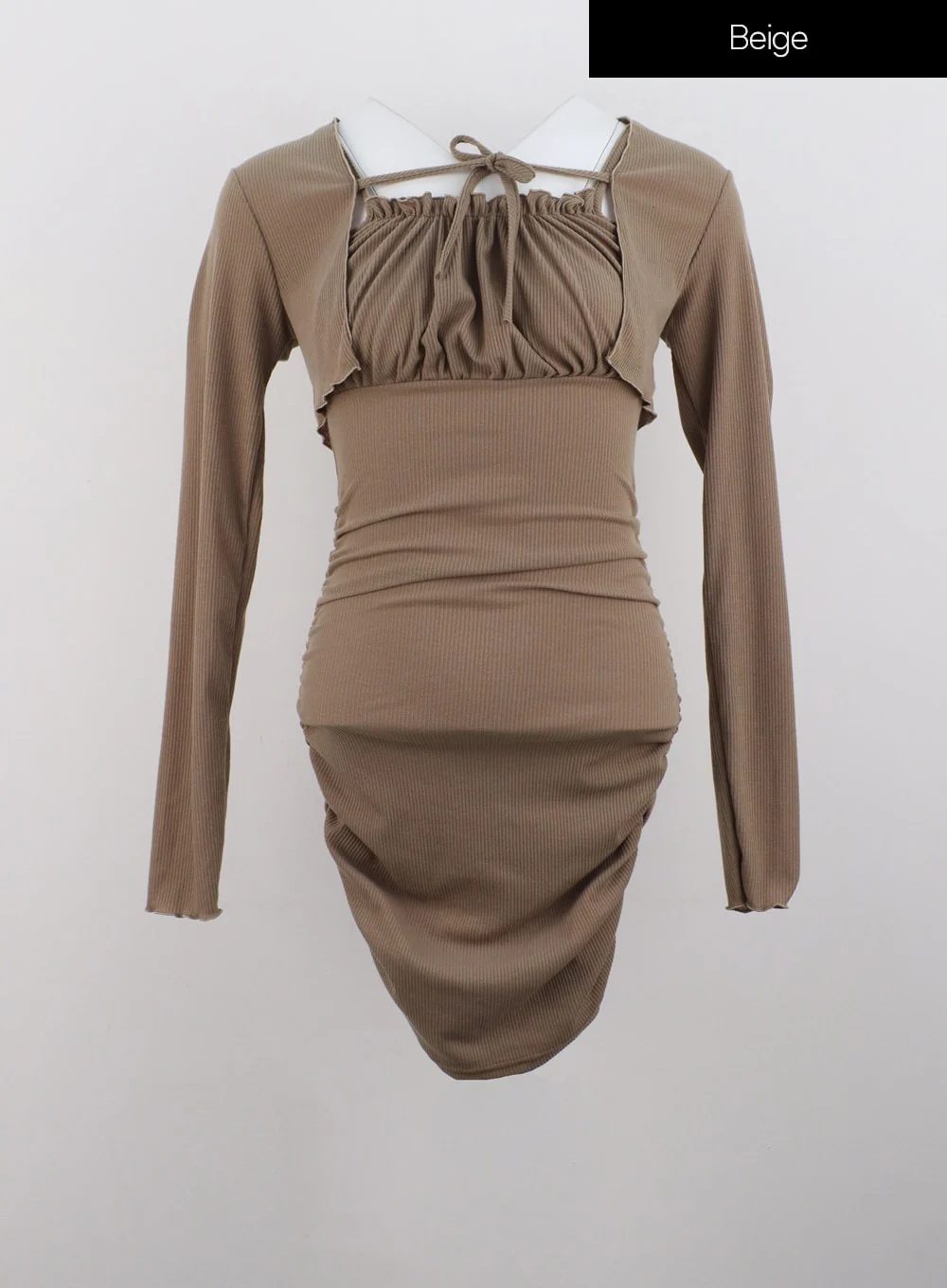 Shirred Mini Dress & Bolero Set IG320 - Image 14