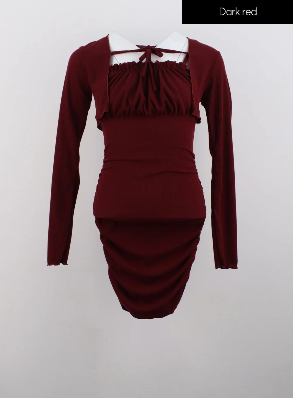 Shirred Mini Dress & Bolero Set IG320 - Image 15