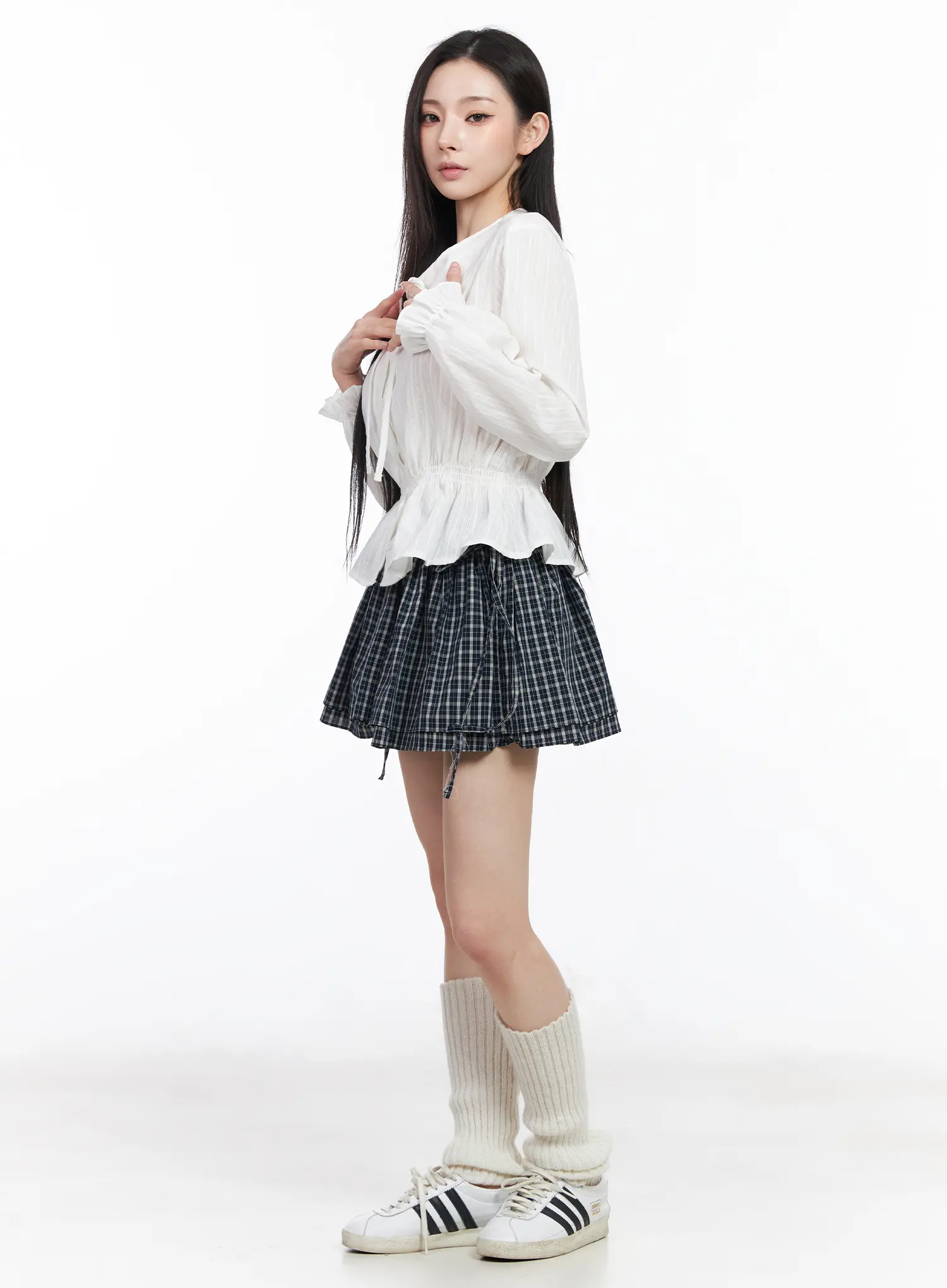 Shirred Ribbon Blouse CM519 - Image 4