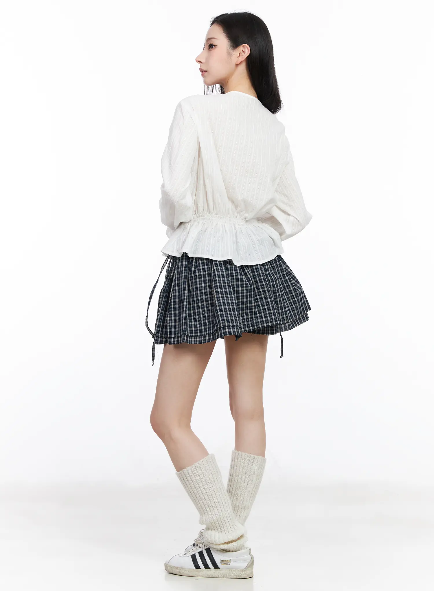 Shirred Ribbon Blouse CM519 - Image 5