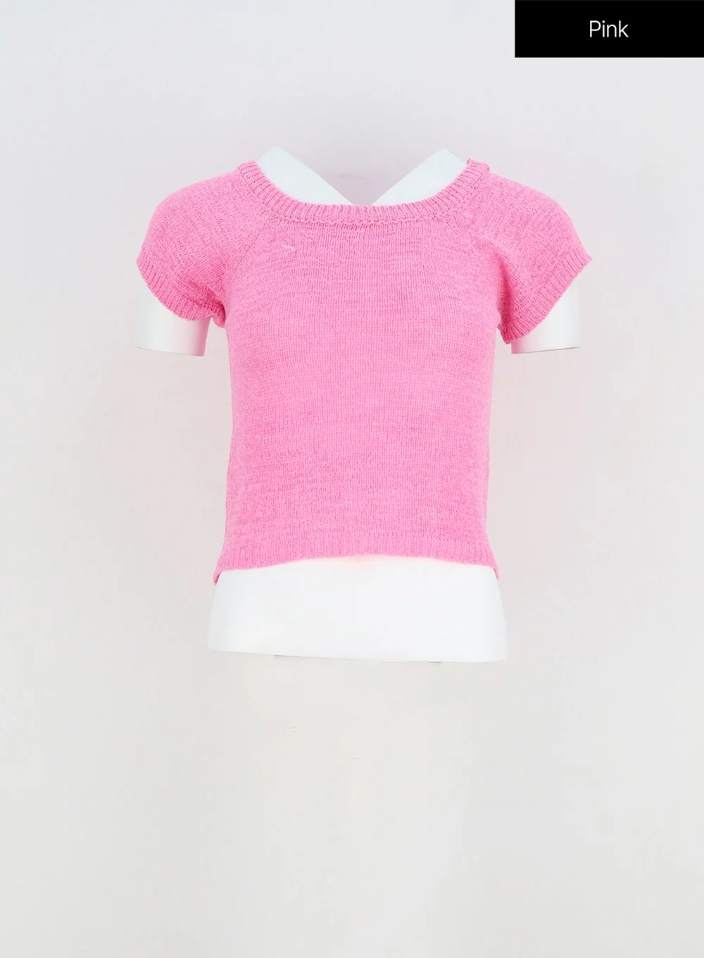 Short Sleeve Mesh Sweater OY310 - Image 16