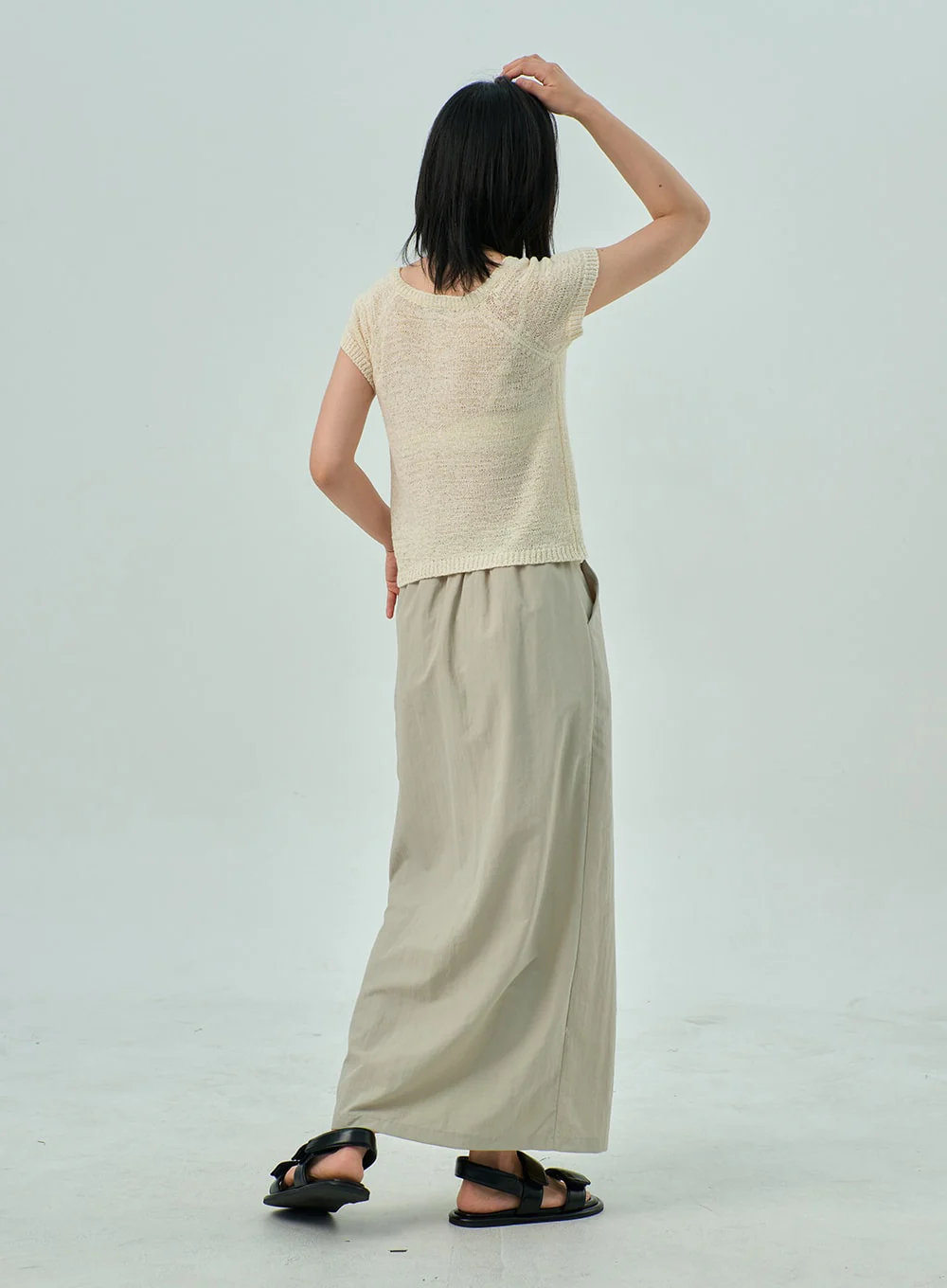 Short Sleeve Mesh Sweater OY310 - Image 6