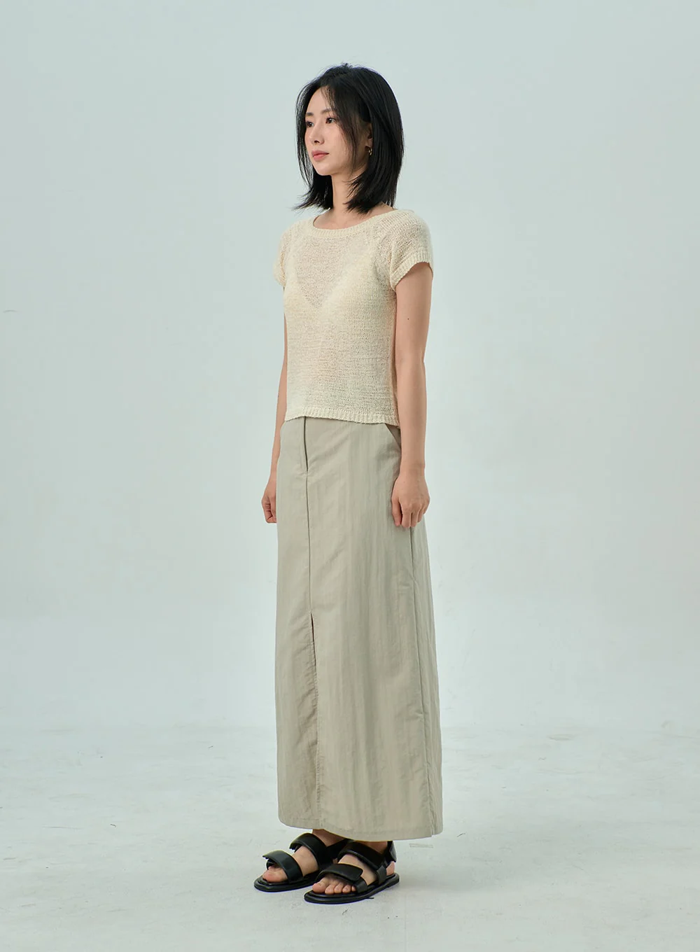 Short Sleeve Mesh Sweater OY310 - Image 9