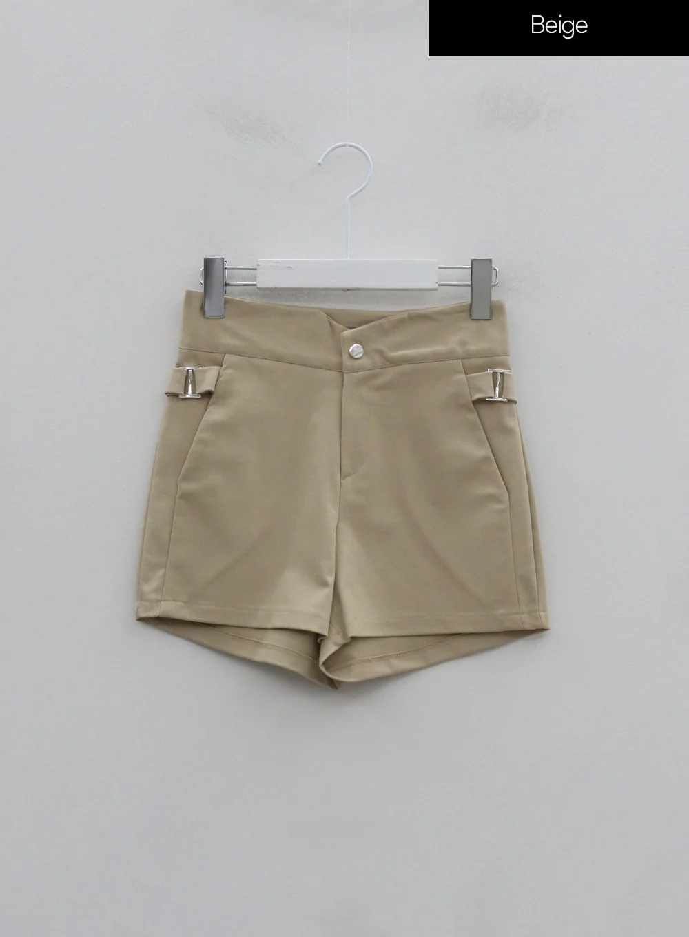 Side Belt Slit High Waist Short Pants IG18 - Image 15