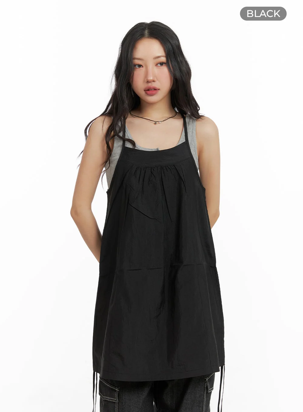 Side Drawstring Cami Mini Dress CM425 - Image 10