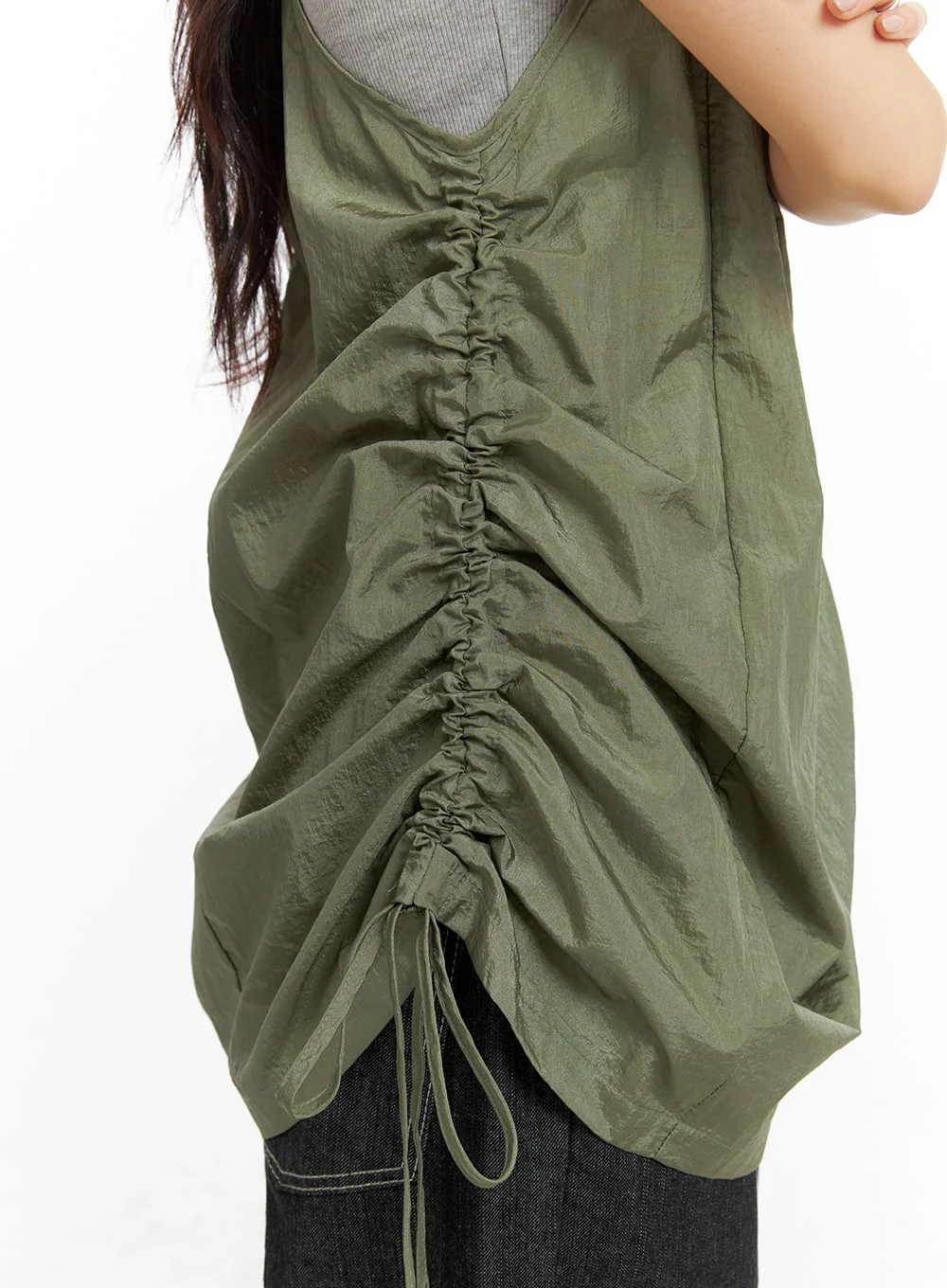 Side Drawstring Cami Mini Dress CM425 - Image 5