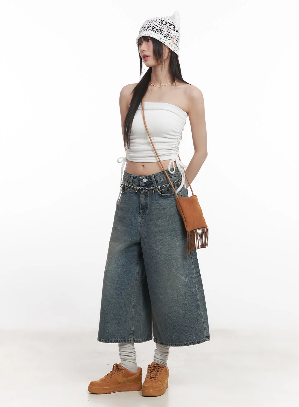 Side Ruched Tube Top CM520 - Image 10