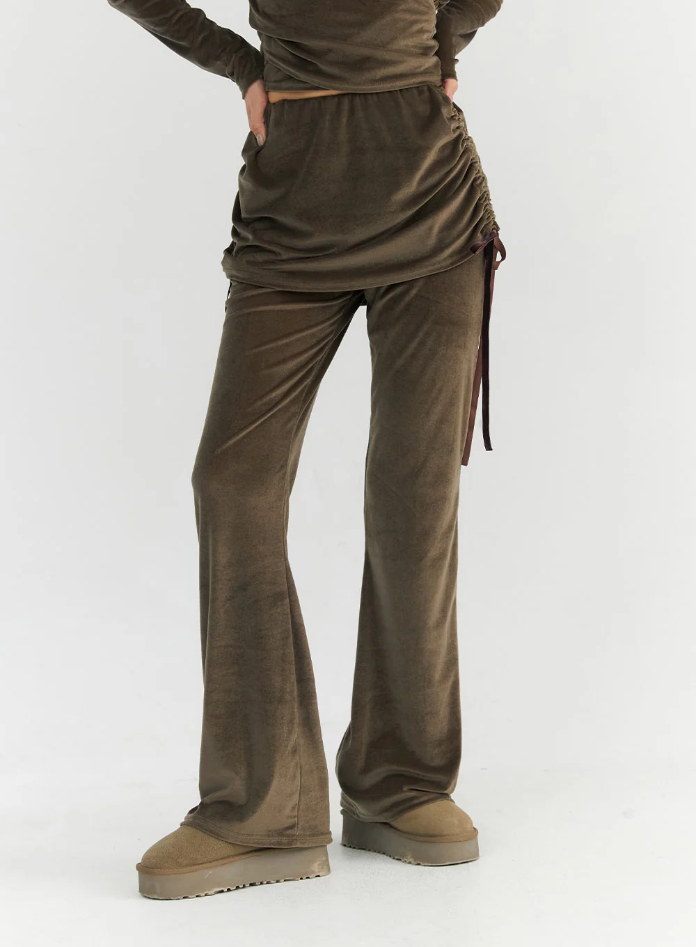 Side Shirred Skirt Pants CO327 - Image 4