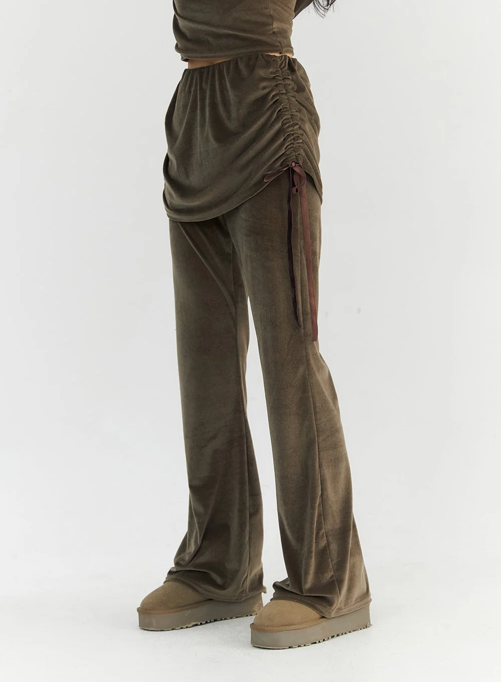 Side Shirred Skirt Pants CO327 - Image 5