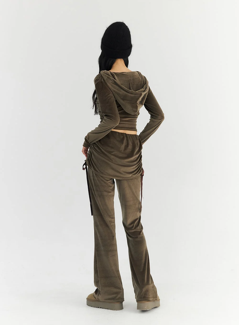Side Shirred Skirt Pants CO327 - Image 7