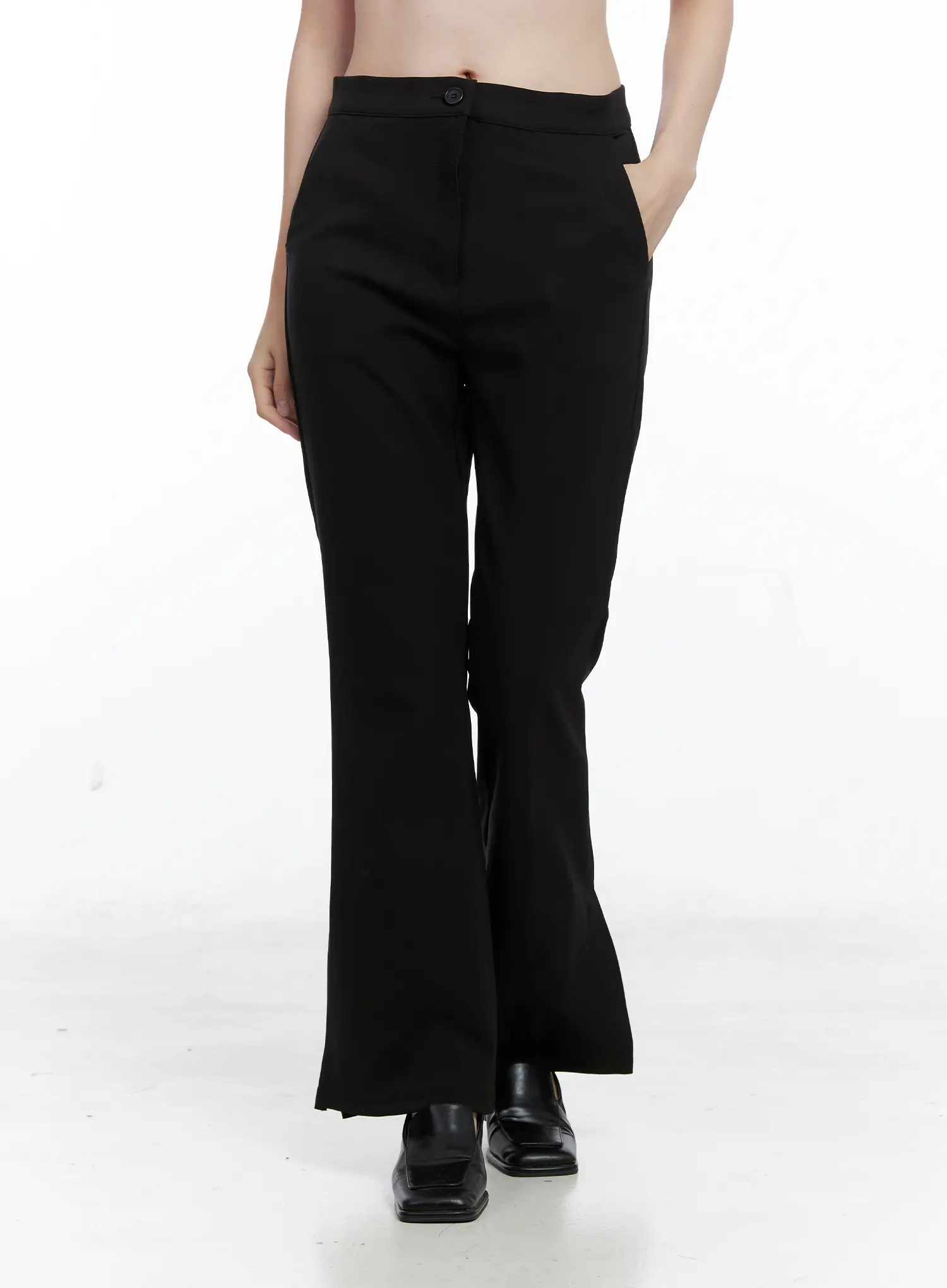 Side Slit Bootcut Trousers CO503 - Image 8
