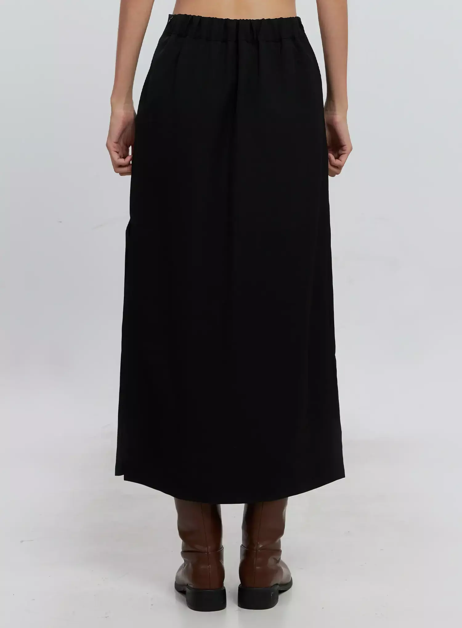 Side-Slit Midi Skirt IS515 - Image 12