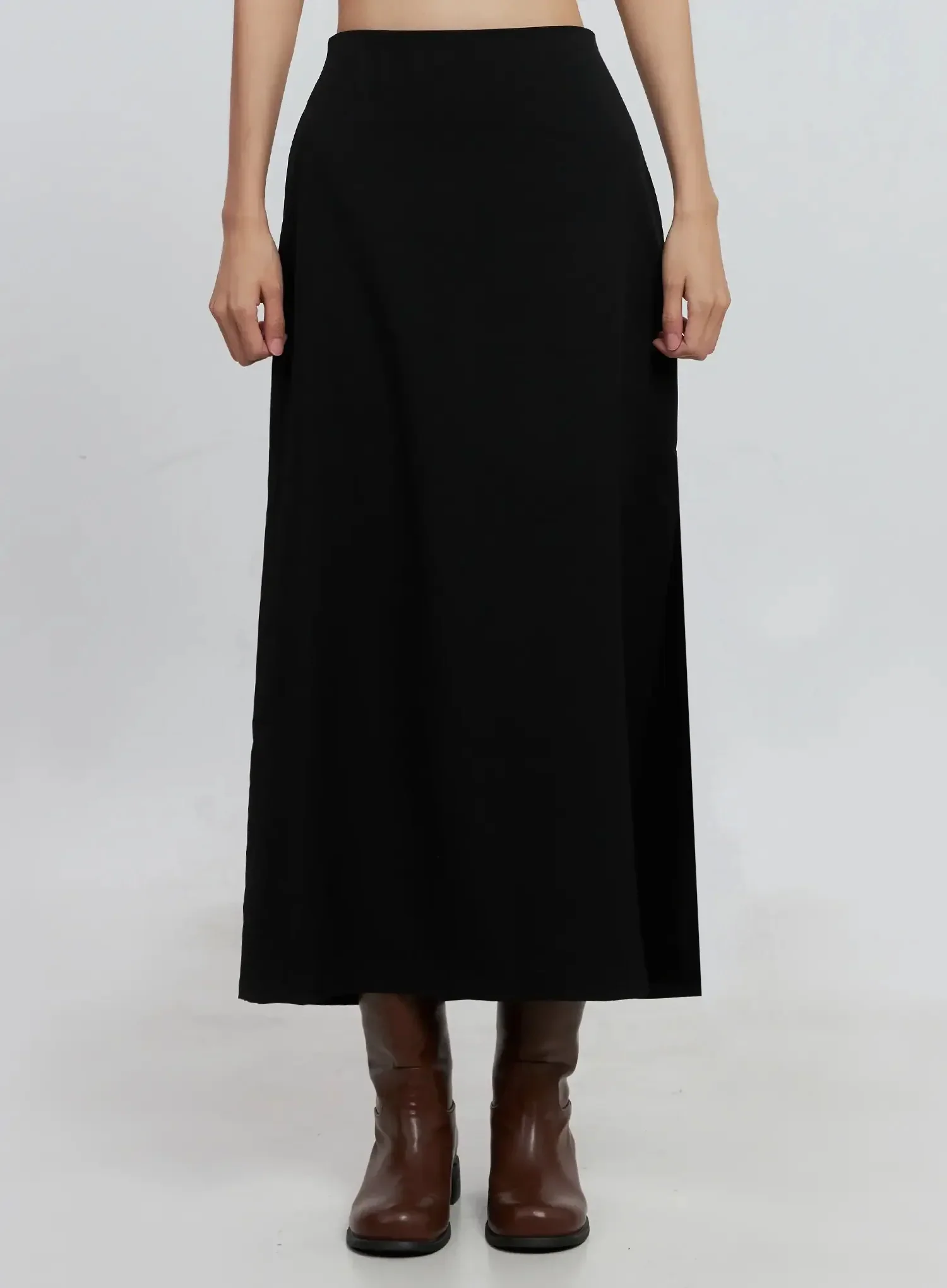 Side-Slit Midi Skirt IS515 - Image 4