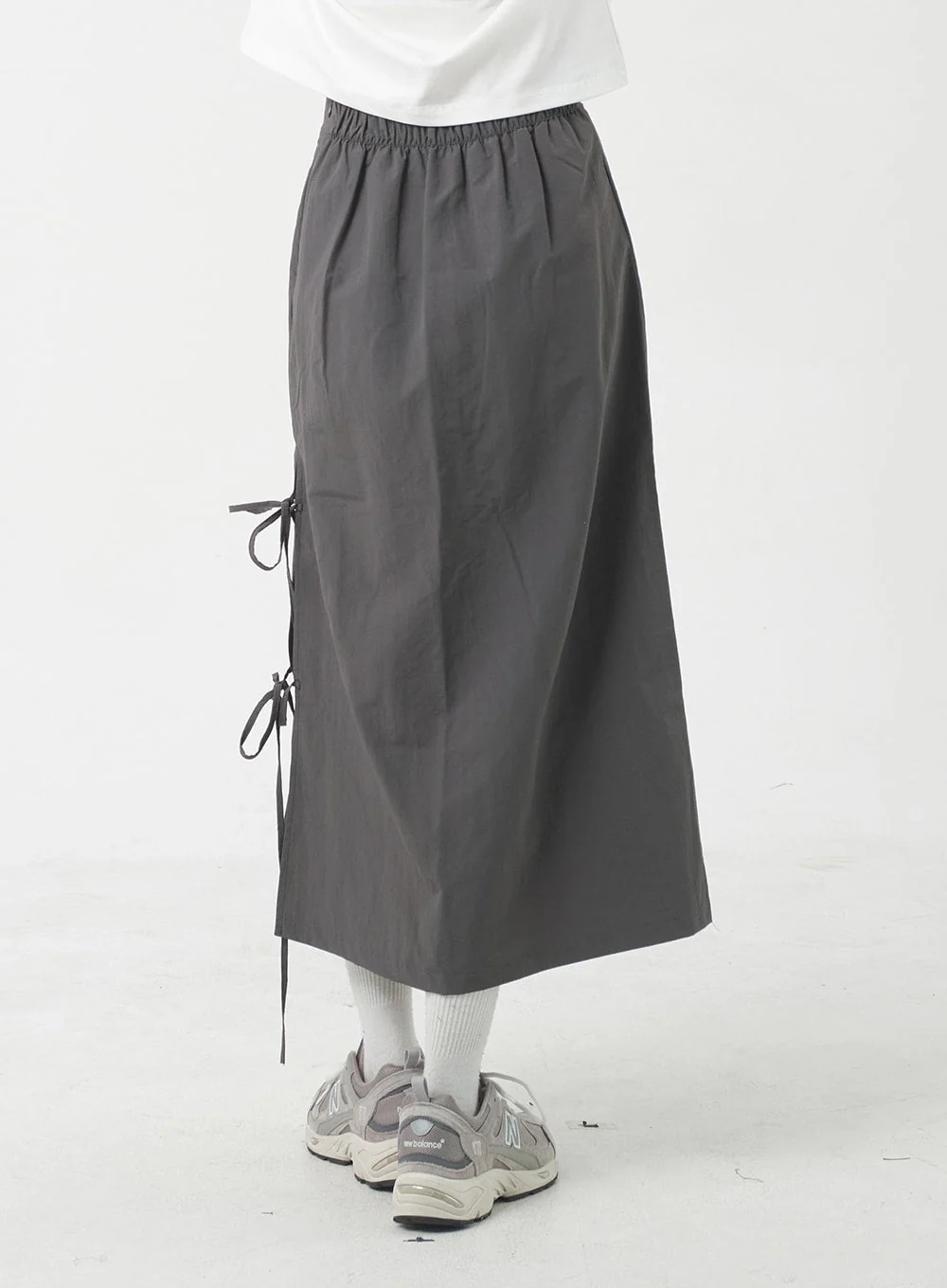 Side Slit Nylon Maxi Skirt BY312 - Image 6