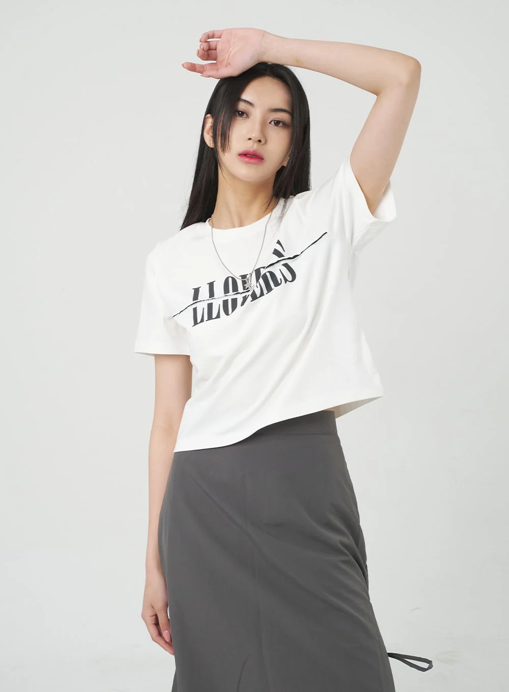 Side Slit Nylon Maxi Skirt BY312 - Image 7