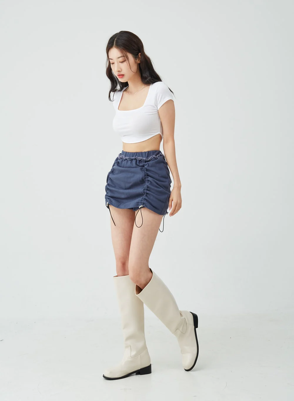 Side String Skirt Pants IU26 - Image 14