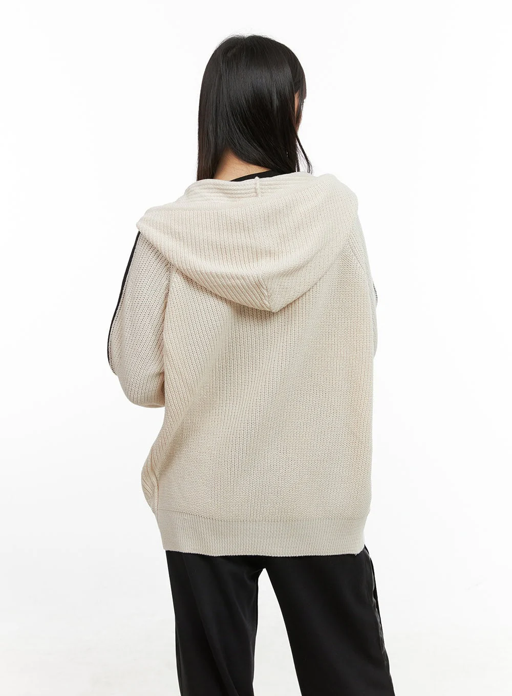 Side Stripe Knit Sweater Jacket CG420 - Image 6