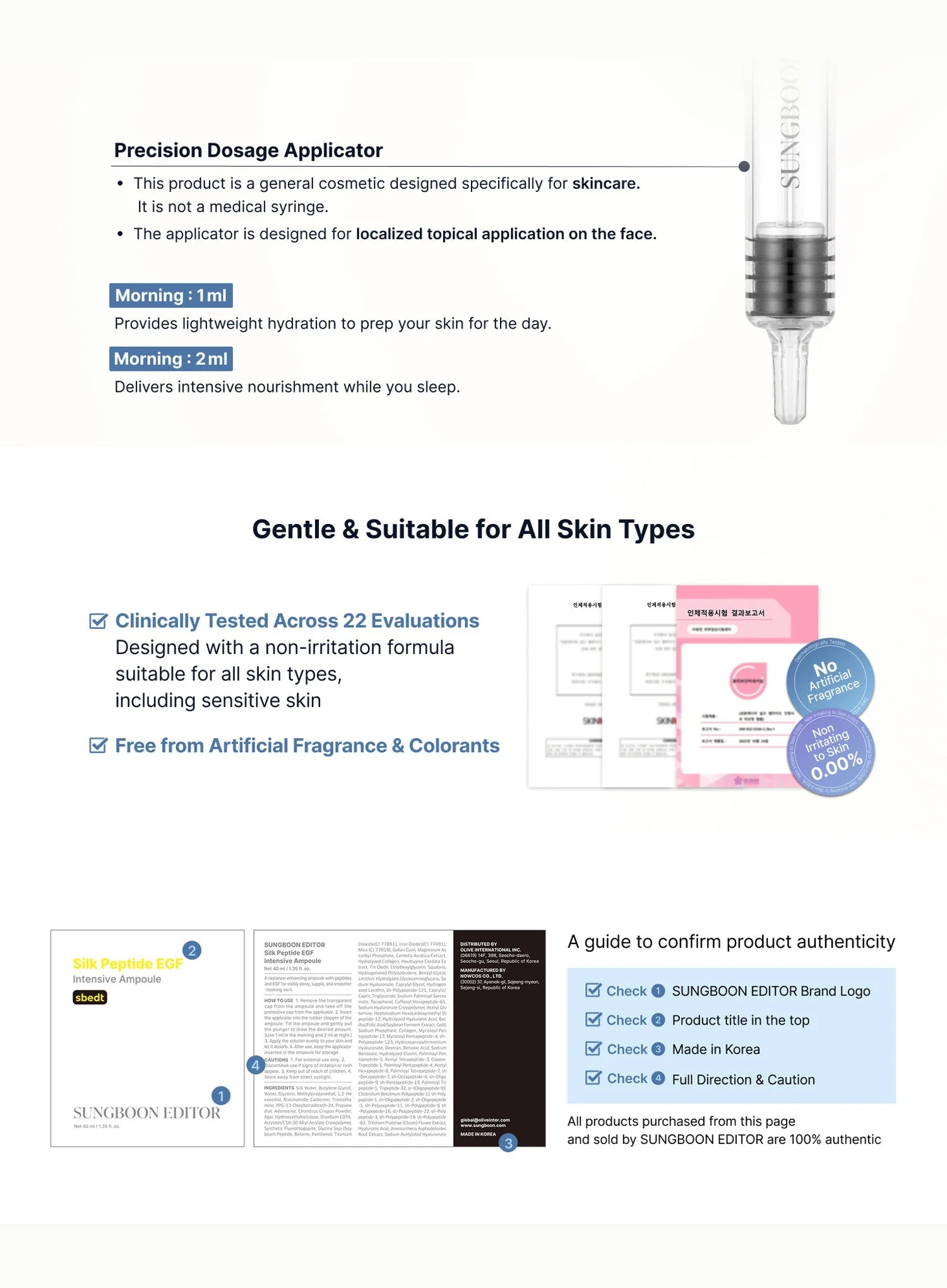 Silk Peptide EGF Intensive Ampoule (40ml) - Image 5
