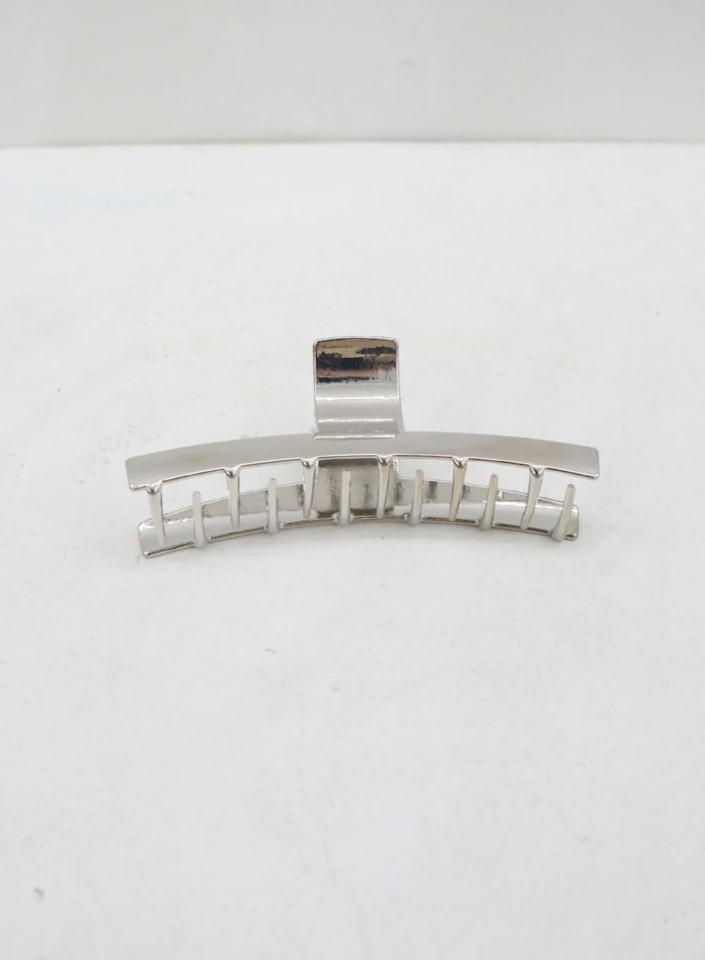 Silver Color Square Hair Claw CO26 - Image 6