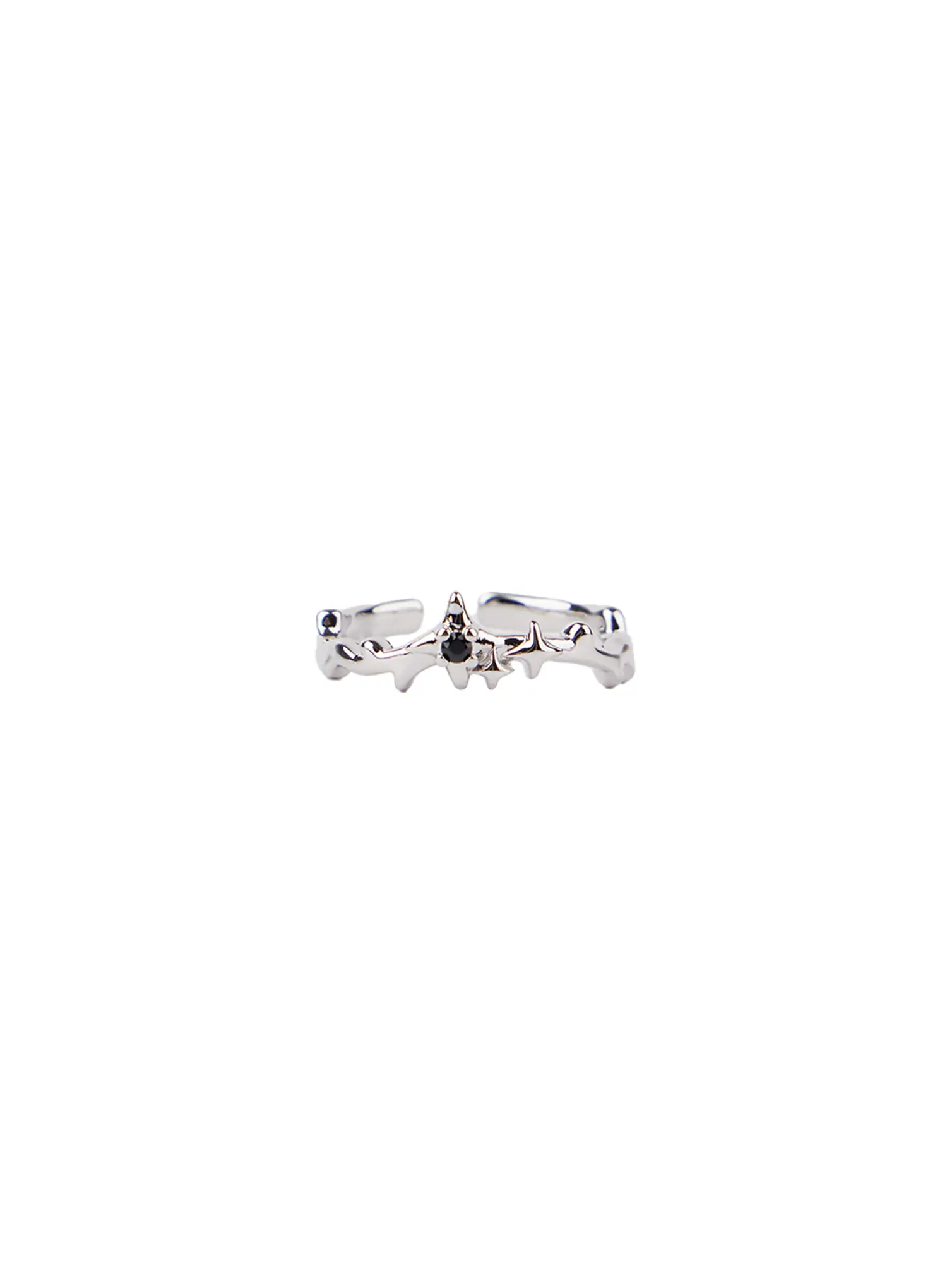Simple Black Cubic Ring CF525 - Image 5