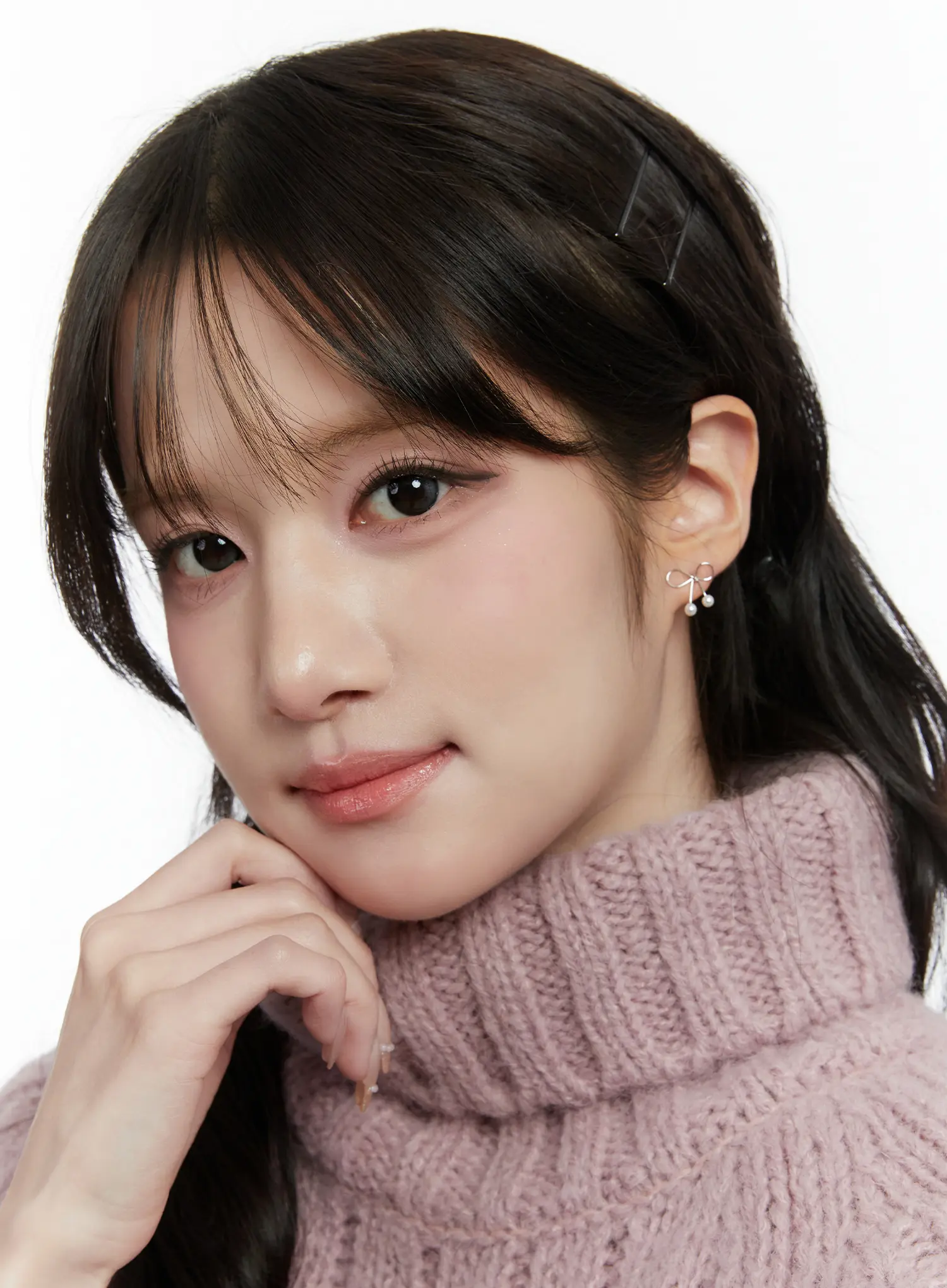 Simple Bow Earrings CD514 - Image 2