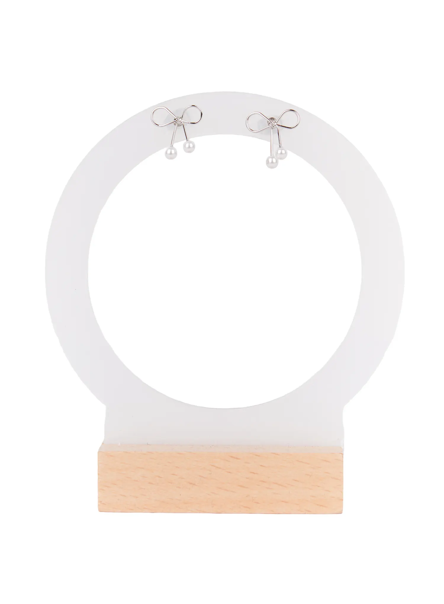 Simple Bow Earrings CD514 - Image 4
